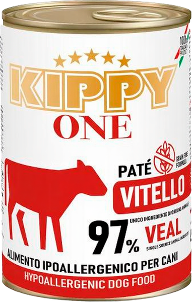 Влажный корм для собак Kippy One Monoprotein Hyppoallergenic для всех пород Телятина - фото