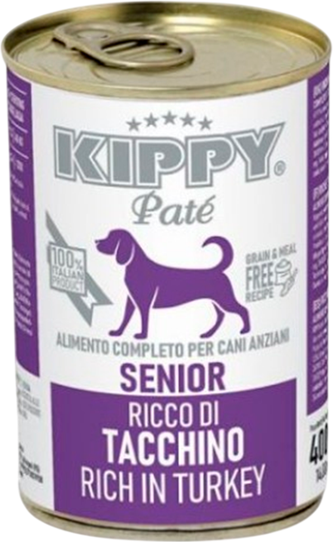 Влажный корм для собак Kippy Беззерновой Senior для всех пород с индейкой - фото