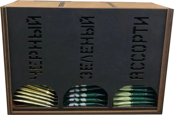 Органайзер для чайных пакетиков ОМурМебель Ассорти Вертикальный с резкой - фото