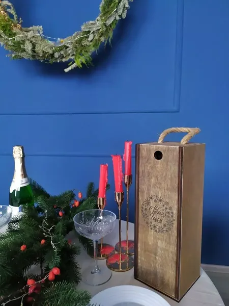 Емкость для хранения ОМурМебель С Новым годом для шампанского