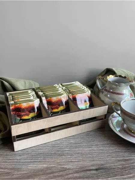 Емкость для хранения ОМурМебель рейки на три отделения