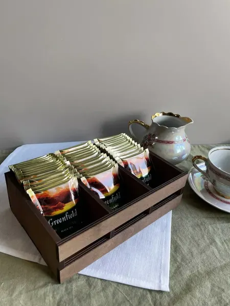 Емкость для хранения ОМурМебель рейки на три отделения