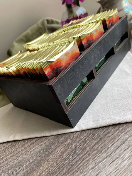 Емкость для хранения ОМурМебель рейки на три отделения