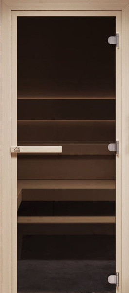 Стеклянная дверь для бани/сауны COOPER Лайт 200х80 - фото