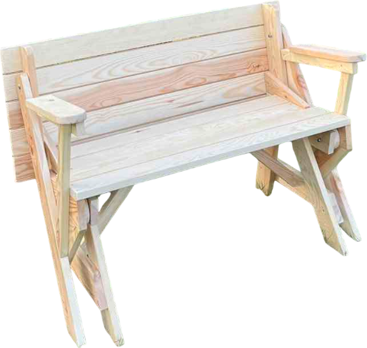 Скамья-стол садовая Четыре Солнца Стол-лавка - фото