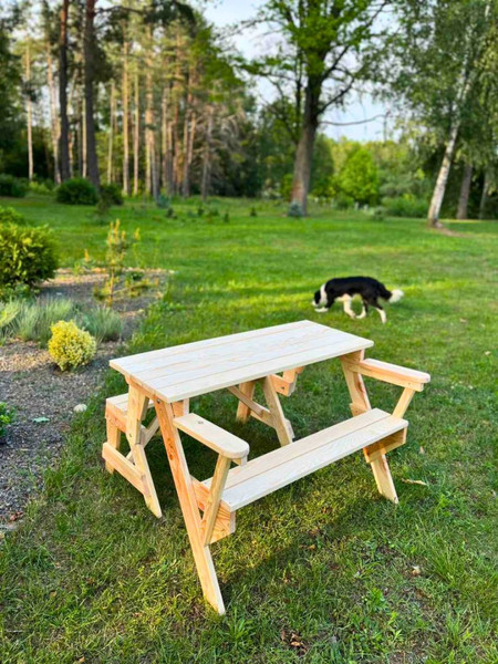 Скамья-стол садовая Четыре Солнца Стол-лавка