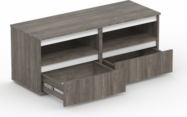 Тумба Кортекс-мебель Бари 120 2ш-2 под ТВ