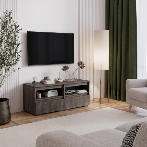 Тумба Кортекс-мебель Бари 120 2ш-2 под ТВ