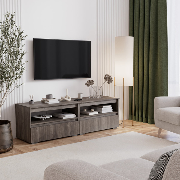 Тумба Кортекс-мебель Бари 160 2ш-2 под ТВ