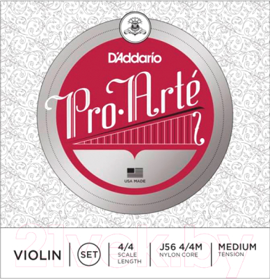 Струны для смычковых D'Addario J56 4/4 M - фото