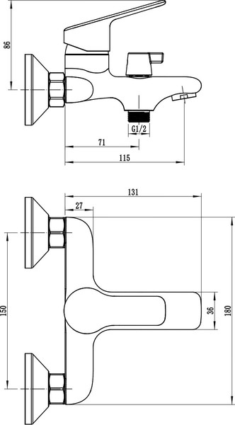 Смеситель Wellerein Forma 21FM54