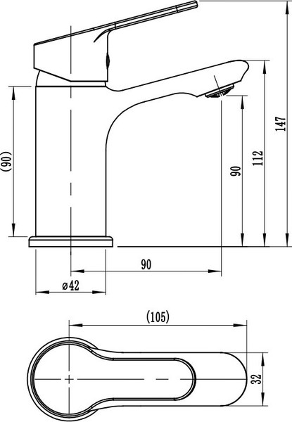 Смеситель Wellerein Aura 21AR26M