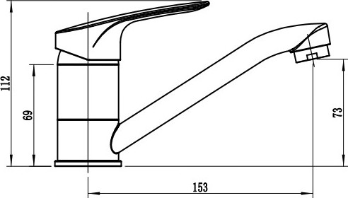 Смеситель Wellerein Blank 21BK15