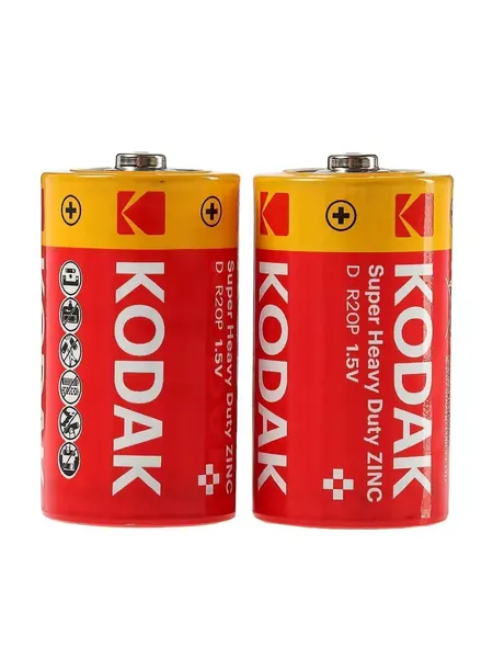 Комплект батареек Kodak Extra Heavy Duty R20-2S KDHZ 2S / Б0005138