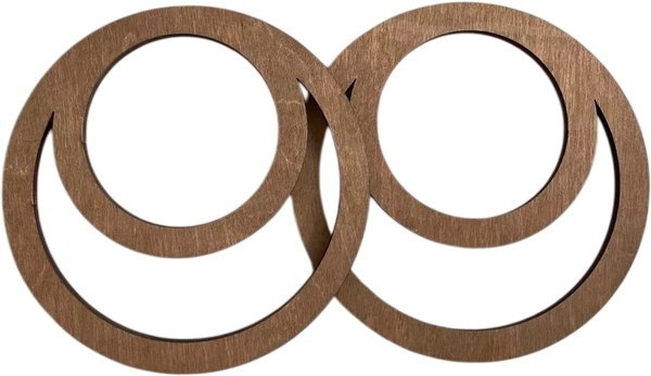 Набор ручек для сумки ОМурМебель Двойной круг - фото