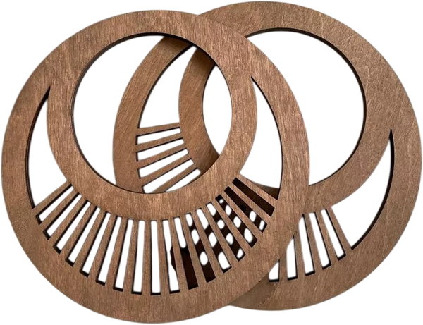 Набор ручек для сумки ОМурМебель Двойной круг с лучами - фото