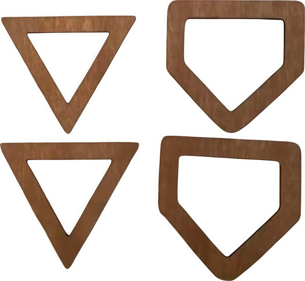 Набор ручек для сумки ОМурМебель Треугольник и многоугольник - фото