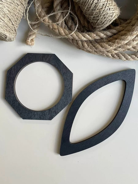 Набор ручек для сумки ОМурМебель Острый овал и восьмиугольник