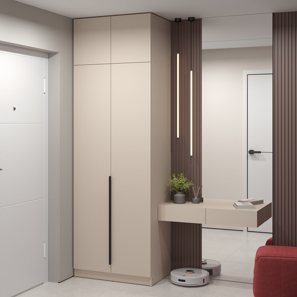 Шкаф Soma Lord Black 2-х створчатый 80х240