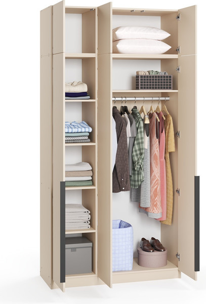 Шкаф Soma Lord Black 3-х створчатый 120х240