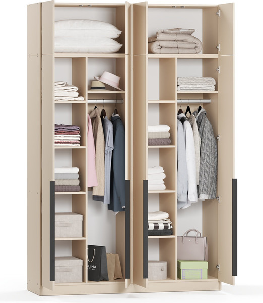 Шкаф Soma Lord Black 4-х створчатый 160х240