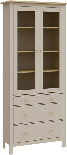 Шкаф с витриной Mio Tesoro Сага 90 / 2.08.07.130.20 - фото