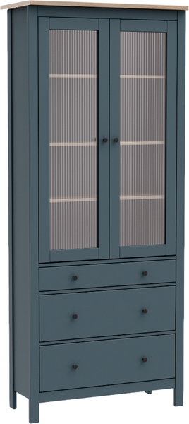 Шкаф с витриной Mio Tesoro Сага 90 Мору / 2.08.16.250.16 - фото