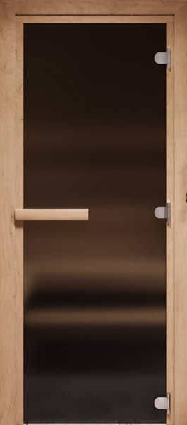 Стеклянная дверь для бани/сауны COOPER Стандарт 190х80 - фото