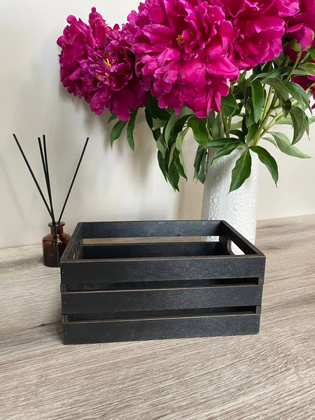 Емкость для хранения ОМурМебель ящик с рейками 22x15см