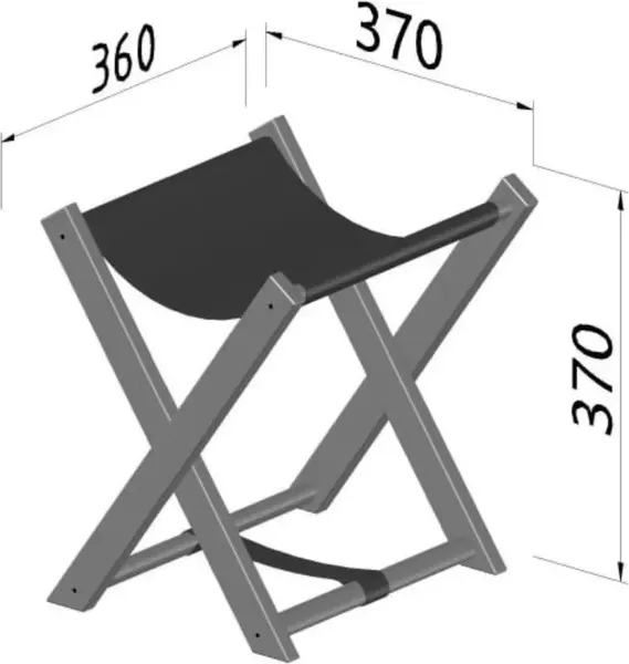 Подставка для сумки ОМурМебель белые ножки/латте 112