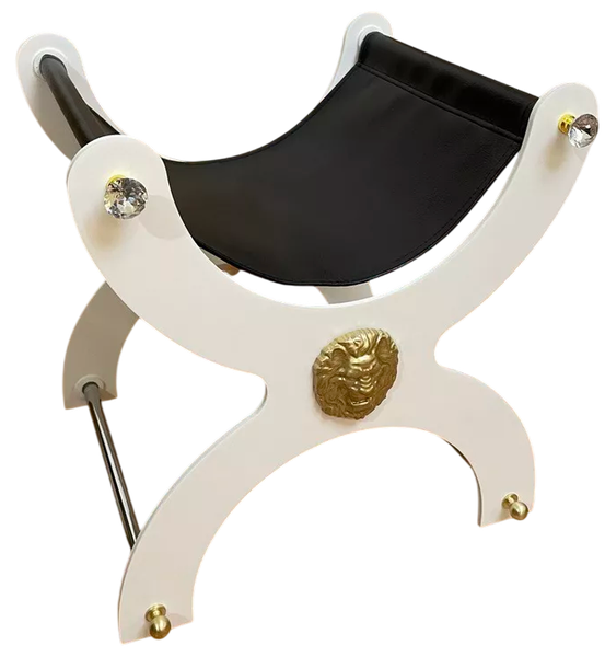 Подставка для сумки ОМурМебель Лакшери №10 белые ноги медуза - фото