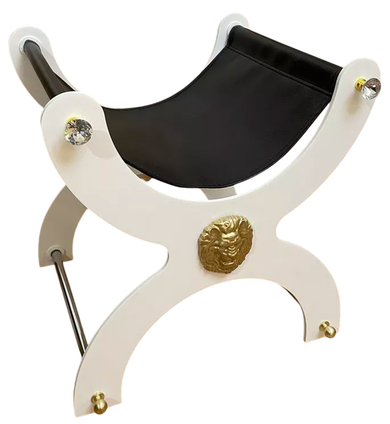 Подставка для сумки ОМурМебель Лакшери №9 белые ноги лев - фото