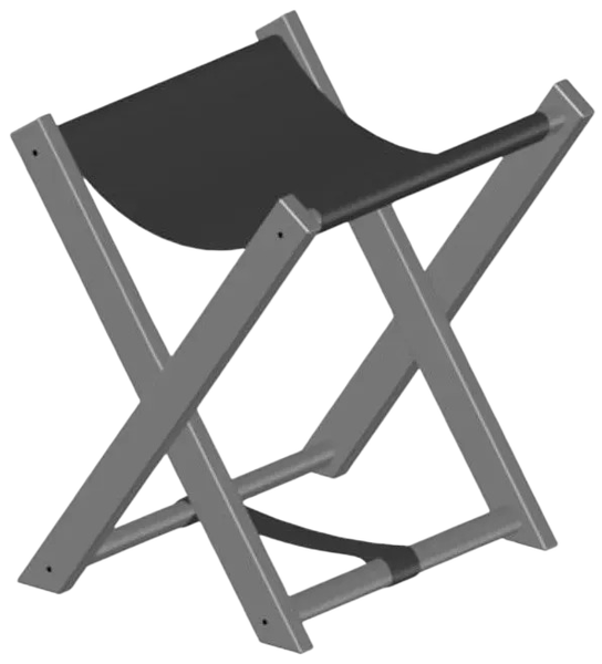 Подставка для сумки ОМурМебель черные ножки/латте люкс 118 - фото