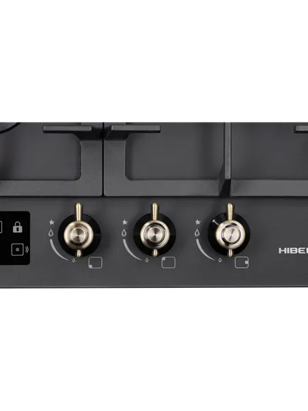 Газовая варочная панель Hiberg VM 4235 B