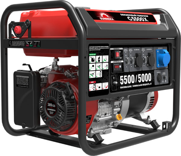 Бензиновый генератор SUNREKA G5500X - фото