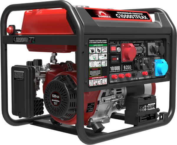 Бензиновый генератор SUNREKA G10000TFEAX - фото