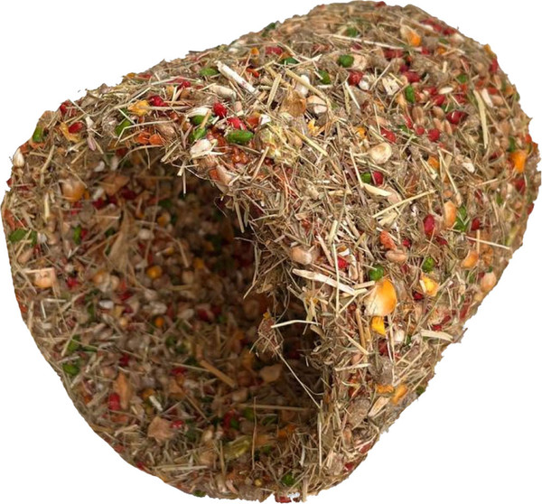 Лакомство для грызунов Smile King Домик-туннель для шиншилл и кроликов / LKG-86 - фото