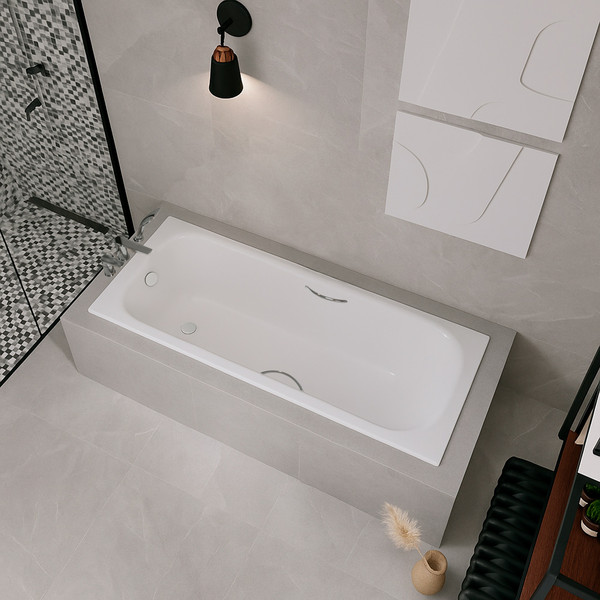 Ванна стальная Lauter Brio Star 150 / 21S1501 + сифон 21Y11020