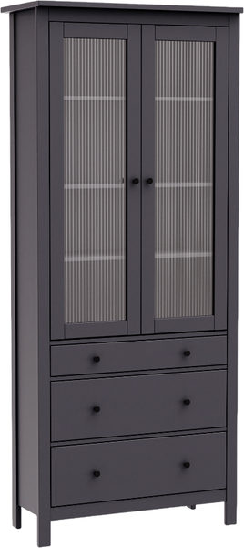 Шкаф с витриной Mio Tesoro Сага 90 Мору / 2.08.16.250.4 - фото