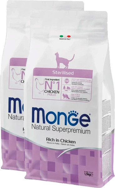 Сухой корм для кошек Monge Functional Line Sterilised Rich in Chicken - фото