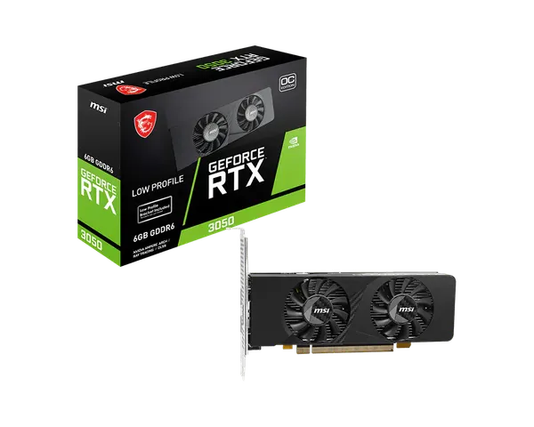 Видеокарта MSI GeForce RTX 3050 LP E 6G OC