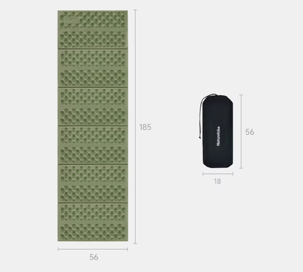 Туристический коврик Naturehike 185х65х2.5см / CNK2550WS030-RWAGR