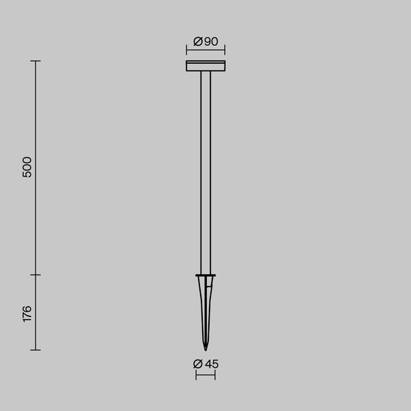 Светильник уличный Maytoni Stake O503FL-L4B3K1