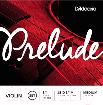 Струны для смычковых D'Addario J810 3/4 M - фото