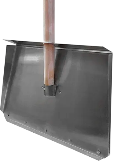 Лопата для уборки снега Агропромцепи Алюминиевая 2.0мм с черенком