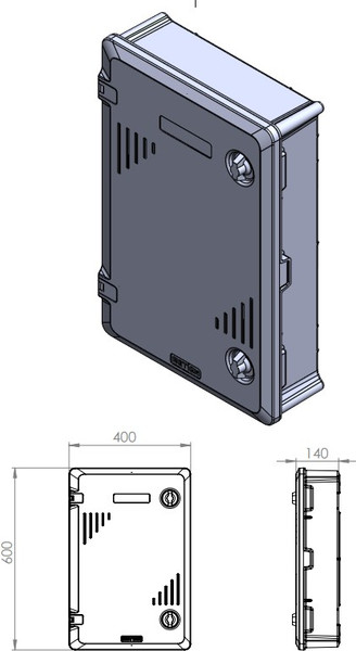 Щит с монтажной панелью Etien PP406014E