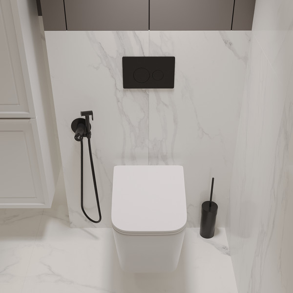 Унитаз подвесной с инсталляцией Oliveeka OL-MQ5014R22-MB