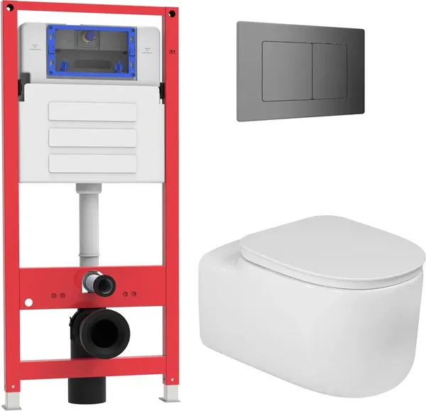 Инсталляция с унитазом подвесным Oliveeka OL-MQG27E12-BGM - фото