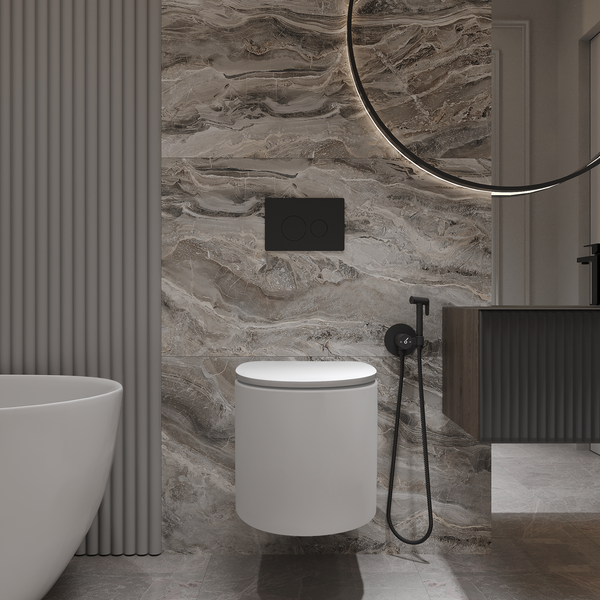 Инсталляция с унитазом подвесным Oliveeka OL-MQG27R22-MB