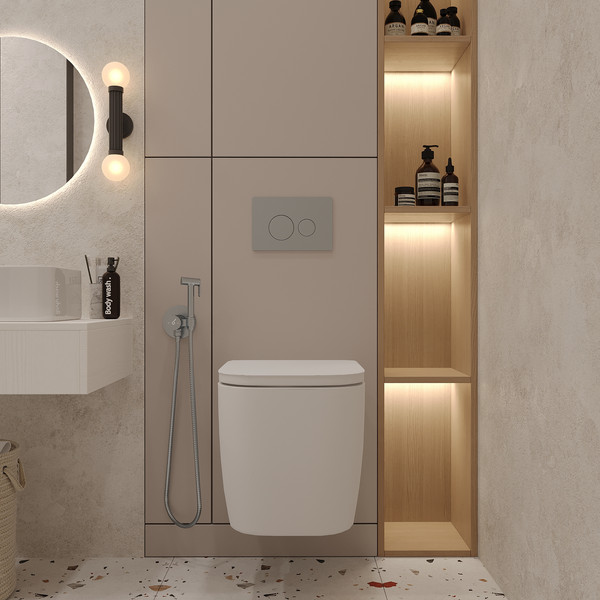 Унитаз подвесной с инсталляцией Oliveeka OL-MQG1R22-CR